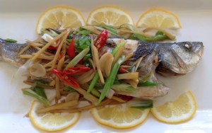 sea bass with ginger